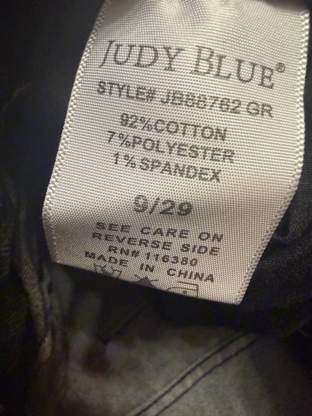 Judy Blue Wide Leg Crop Jeans Size 9/29 Black Wash Raw Hem Boutique Denim - Picture 4 of 7